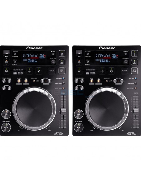 PIONEER DJ 2 LETTORI CDJ 350 + MIXER DJM 350 + FLIGHT CASE