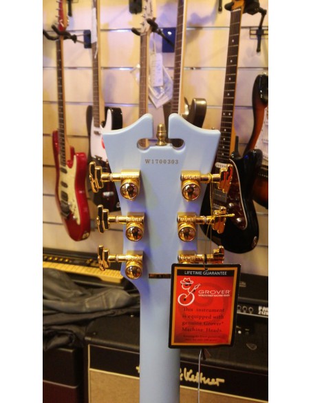 D'ANGELICO DE LUXE DC MATTE BLUE Chitarra Semiacustica