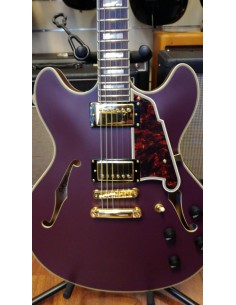 D'ANGELICO DE LUXE DC MATTE PURPLE Chitarra Semiacustica 2