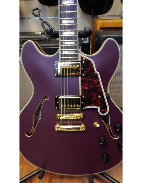 D'ANGELICO DE LUXE DC MATTE PURPLE Chitarra Semiacustica